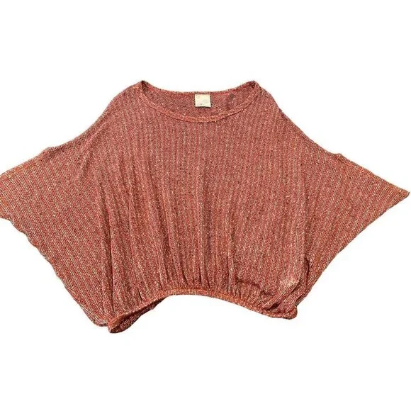 Jella Couture kaftan knitted top, wine,  size 8/10 medium - Picture 6 of 10